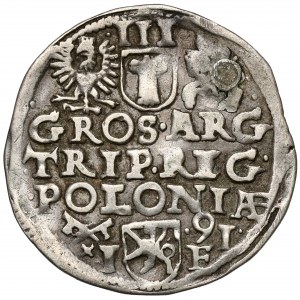 Zygmunt III Waza, Trojak Poznań 1591 - ex. Czapski junior