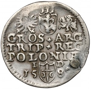 Zygmunt III Waza, Trojak Olkusz 1589 - ex. Czapski junior