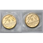 Próba ZŁOTO 2000 złotych 1980 Lake Placid - Biegi - zestaw (2szt)