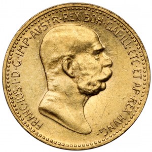 Austria, Franz Joseph I, 10 crowns 1909