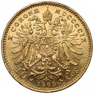 Austria, Franciszek Józef I, 10 koron 1909