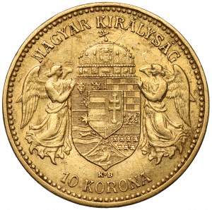 Hongrie, François-Joseph Ier, 10 couronnes 1899 KB, Kremnica