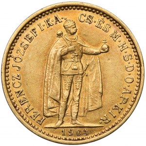 Węgry, Franciszek Józef I, 10 korona 1904 KB
