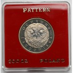 Próba CuNi 200 złotych 1986 Głowa sowy