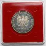 Próba CuNi 200 złotych 1986 Głowa sowy