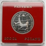 Próba CuNi 200 złotych 1985 XIII MŚ w piłce nożnej - Meksyk