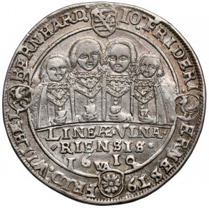Saxony-Weimar, Johann Ernest I and brothers, 1/2 thaler 1610 WA