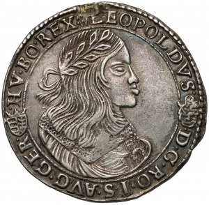 Węgry, Leopold I, 1/2 talara 1659 KB, Kremnica
