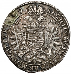Węgry, Leopold I, 1/2 talara 1659 KB, Kremnica