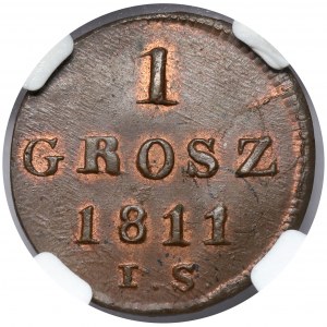 Duchy of Warsaw, 1 penny 1811 IS - OKAZOWY