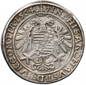 Rakousko, Ferdinand I., Guldenthaler (60 krajcars) 1564, Hall