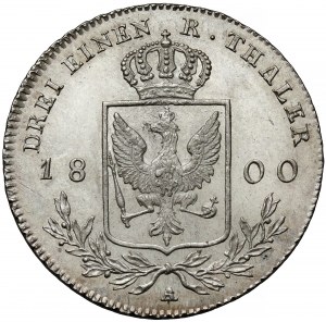Prussia, Friedrich Wilhelm III, 1/3 thaler 1800-A, Berlin