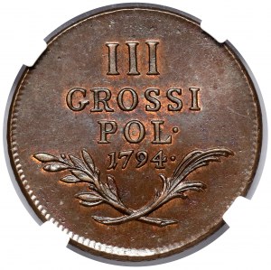 Galicia and Lodomeria, 3 pennies 1794 - BEAUTIFUL