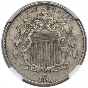 États-Unis, 5 cents 1868, Philadelphie