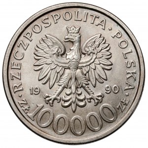 100.000 złotych 1990 Solidarność - odmiana B