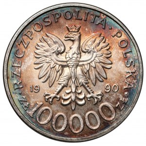 100.000 złotych 1990 Solidarność - odmiana C