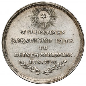 Śląsk, Medal 1798 - Wizyta pruskiej pary królewskiej