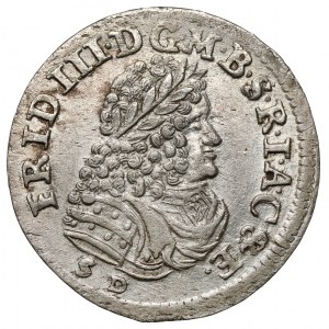 Prusy-Brandenburgia, Friedrich III, Szóstak 1698 SD, Königsberg