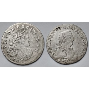 Prusy, Szóstaki 1709-1752 - zestaw (2szt)