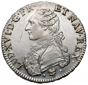 France, Louis XVI, Ecu 1786-L, Bayonne