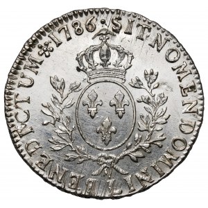 Francja, Ludwik XVI, Ecu 1786-L, Bayonne