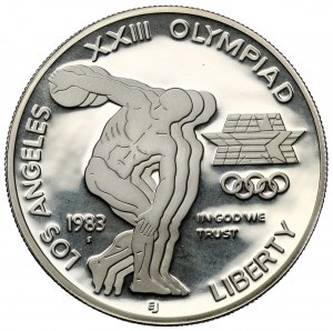 USA, Dollar 1983-S, Olympijské hry San Francisco - Los Angeles