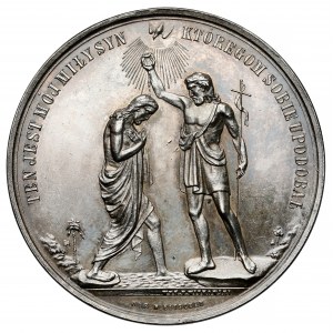 Medal chrzcielny Na Pamiątkę Chrztu - Bitschan