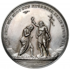 Medal chrzcielny Na Pamiątkę Chrztu - Herkner