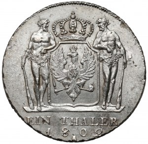 Prusko, Friedrich Wilhelm III, Thaler 1802-A, Berlín