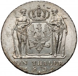 Prussia, Federico Guglielmo III, Thaler 1802-A, Berlino