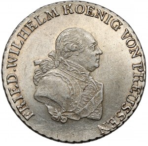 Prussia, Friedrich Wilhelm II, 1/3 thaler 1795-E, Königsberg