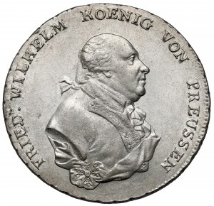 Prusko, Friedrich Wilhelm II, Thaler 1796-A, Berlín