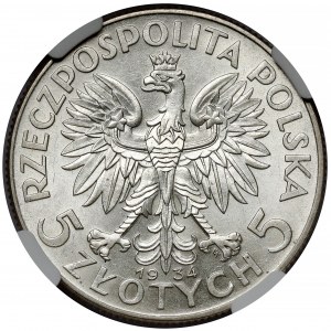 Głowa Kobiety 5 złotych 1934