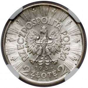 Piłsudski 2 złote 1934 - okazowy egzemplarz