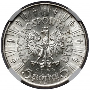 Piłsudski 5 złotych 1938