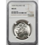 Piłsudski 10 złotych 1939