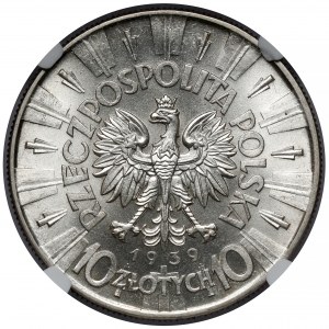 Piłsudski 10 złotych 1939