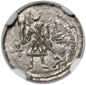 Boleslaw III the Wry-mouthed, Denarius - Fight with the Dragon - Cross