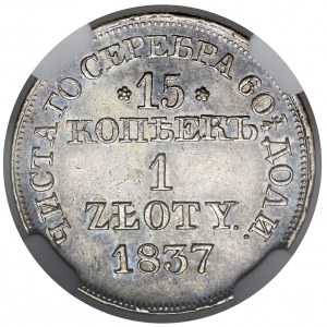 15 kopiejek = 1 złoty 1837 MW, Warszawa