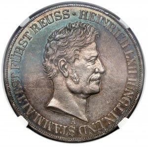 Reuss, Henry LXII, 2 thalers 1853-A - RARE