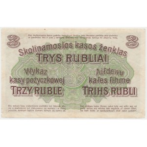 Poznań, 3 ruble 1916 ''...wystara'' - A