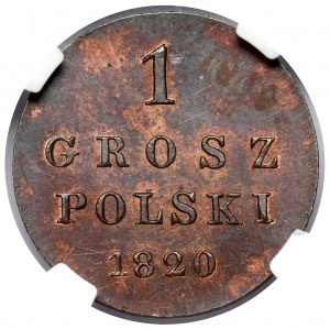 1 poľský groš 1820 IB - nová razba - zriedkavé