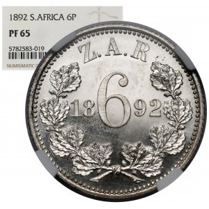 South Africa, 3 pence 1892 - PROOF - mintage 50 pcs.