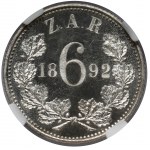 South Africa, 3 pence 1892 - PROOF - mintage 50 pcs.