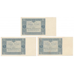 5 złotych 1930 - Ser.ES - zestaw (3szt)