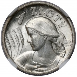 Kobieta i kłosy 1 złoty 1925