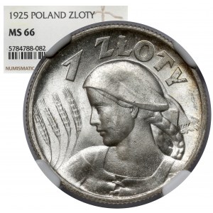 Kobieta i kłosy 1 złoty 1925 - wyśmienite