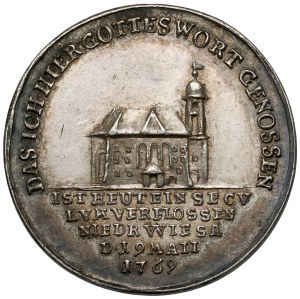 Silesia, Gryfów Śląski, Medal 1769 - opening of new church