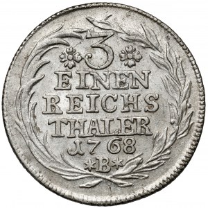 Schlesien, Friedrich II. der Große, 1/3 Taler 1768-B, Wrocław