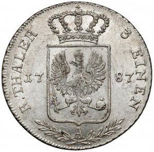 Prussia, Friedrich Wilhelm II, 1/3 thaler 1787-A, Berlin